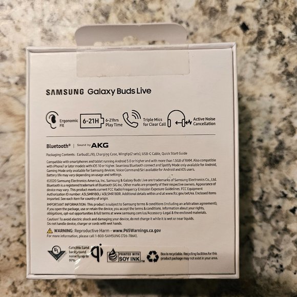Samsung Galaxy Buds Live (Unoppend) - Picture 2 of 3